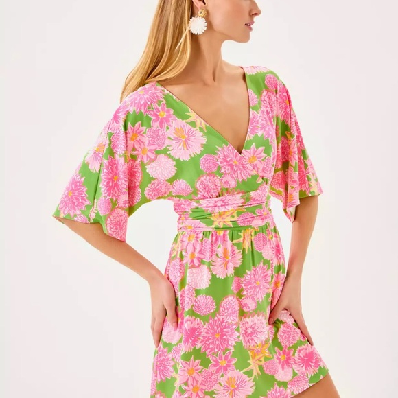🆕 LILLY PULITZER XL Parigi Skort Romper in “Seaside Garden” MSRP $168 NWT - Picture 5 of 9